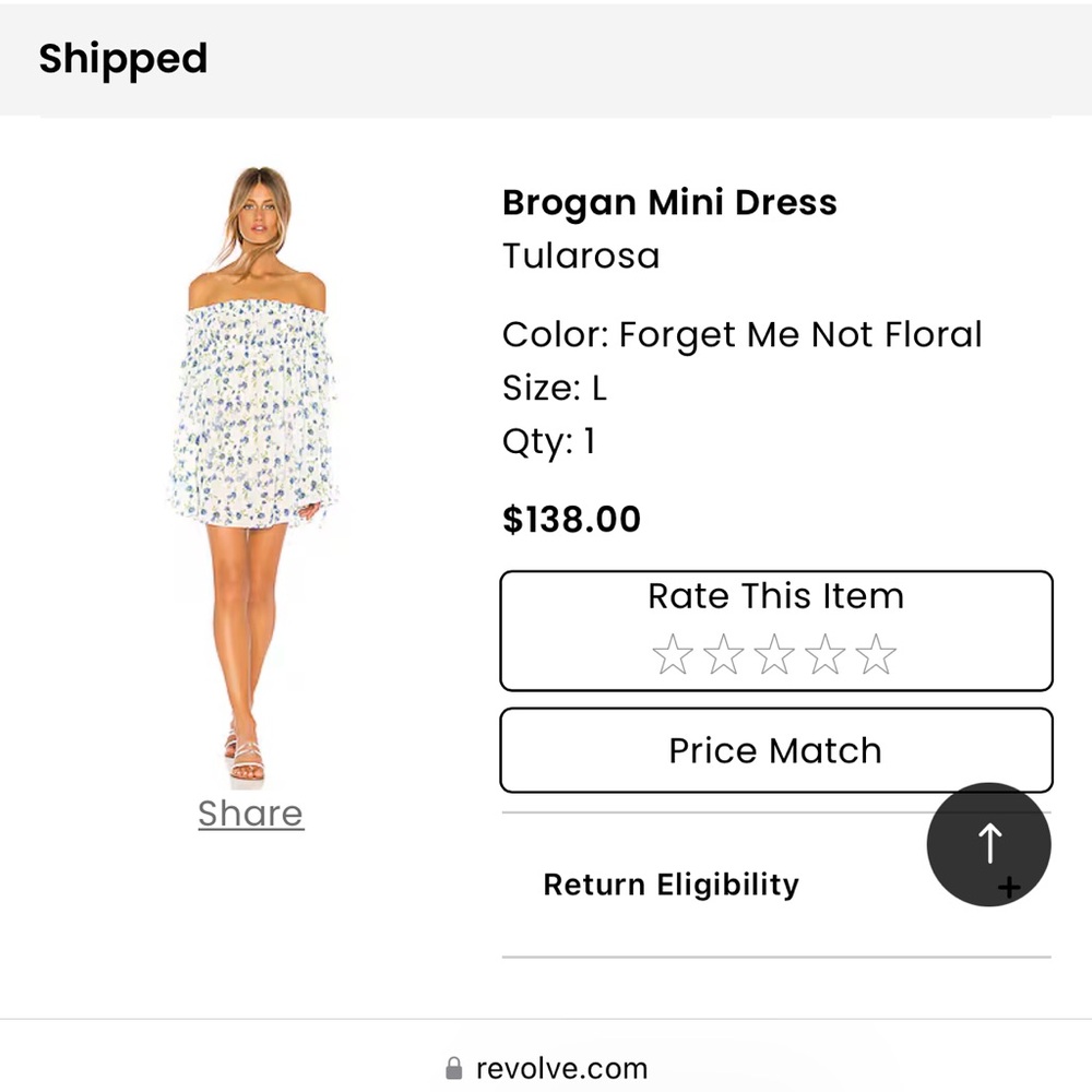 Tularosa Brogan Off the Shoulder Dress—SOLD OUT!